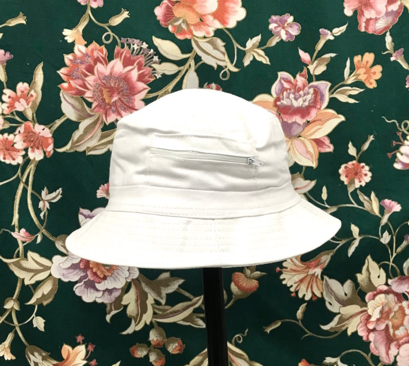White Cotton Bucket Hat - Tucson Thrift Shop